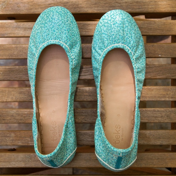 Tieks Shoes - Hand-Painted NIB Beach 'Toscani' Tieks